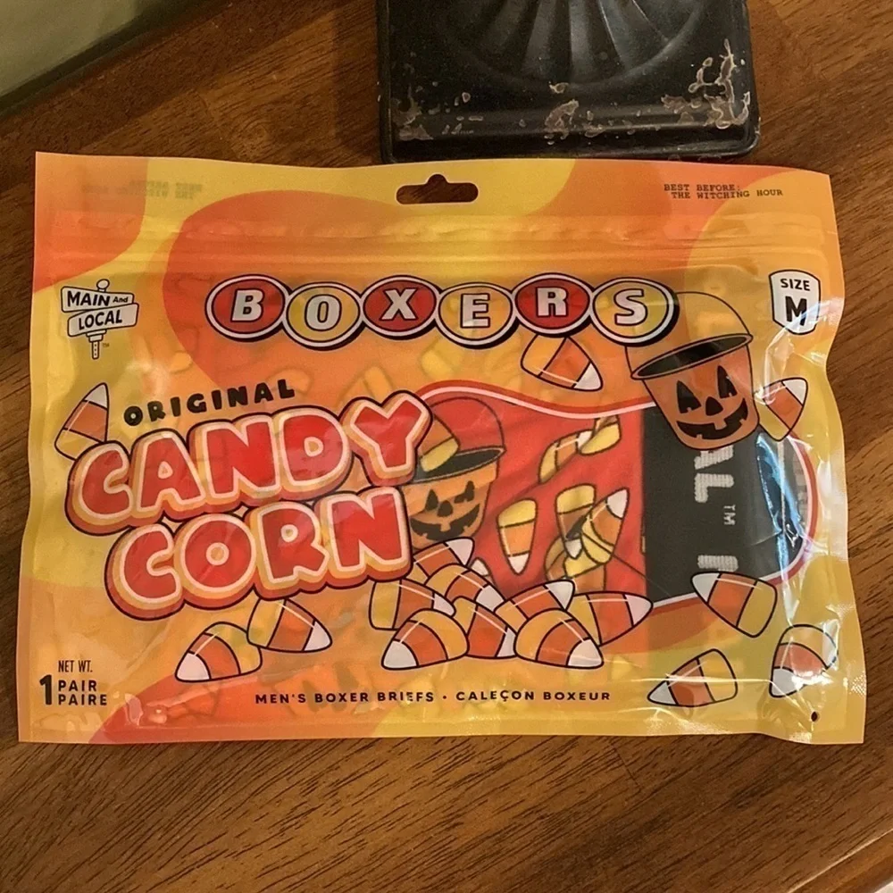 ORIGINAL CANDY CORN MEN'S BOXER BRIEFS NEW